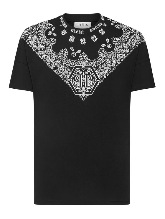 PHILIPP PLEIN PHILIPP PLEIN Tričko 22833 Čierna Regular Fit