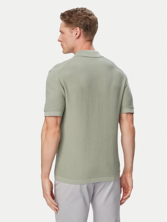 Calvin Klein Calvin Klein Тениска с яка и копчета LV04LG313G Сив Regular Fit