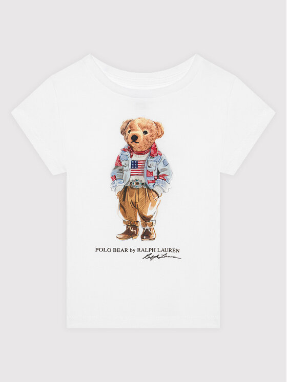 Polo Ralph Lauren Polo Ralph Lauren T-shirt Bear 211843288001 Bijela Regular Fit