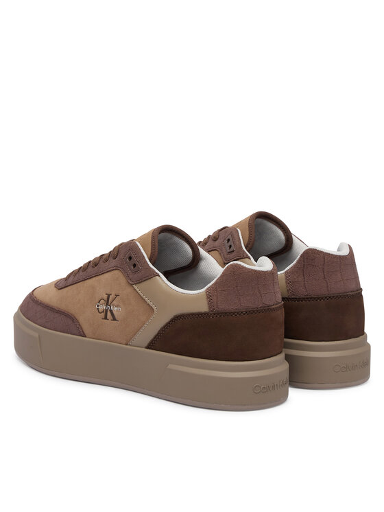 Calvin Klein Calvin Klein Sneakers Prime Cupsole Laceup Nu-Su Croc HM0HM02450 Braun