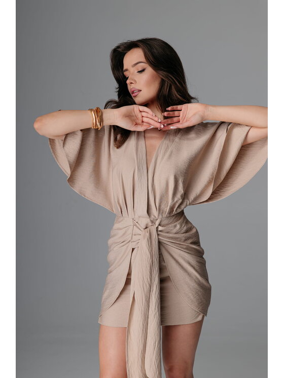 Aurora Aurora Letní šaty Capri Béžová Feminine Fit