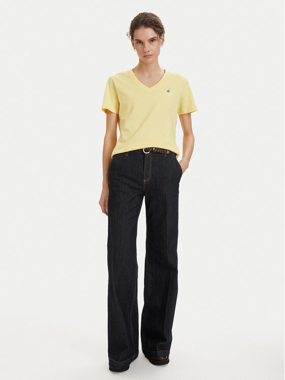 Beverly Hills Polo Club Beverly Hills Polo Club Тишърт P-SS26W-TS5165188 Жълт Regular Fit