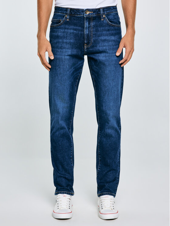 BIG STAR BIG STAR Jeansy HARPER Granatowy Tapered Fit