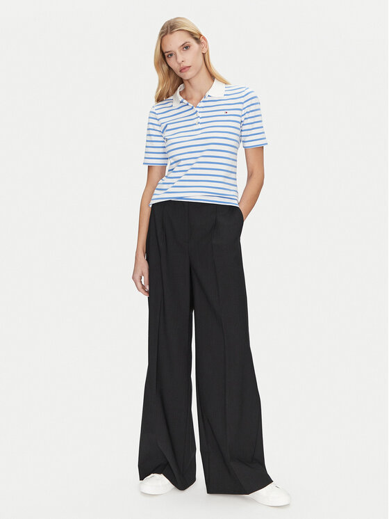 Tommy Hilfiger Tommy Hilfiger Поло 1985 WW0WW43224 Блакитний Regular Fit