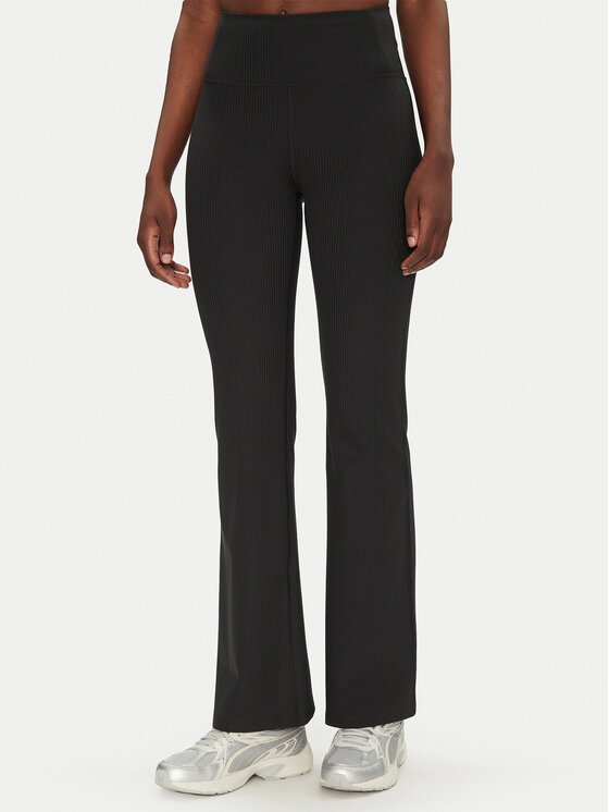 Girlfriend Collective Legíny Rib Flare 4038RIB Čierna Slim Fit
