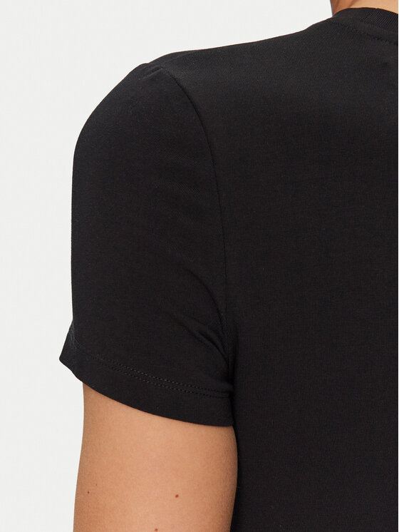 Guess Guess Tricou W5GI04 J1314 Negru Slim Fit
