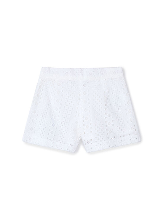 Mayoral Mayoral Шорти от плат 3285 Бял Regular Fit