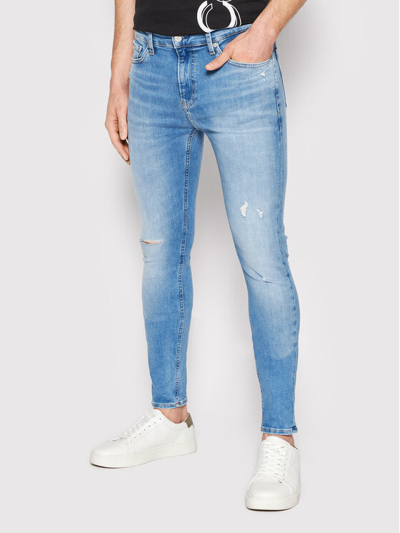 Calvin Klein Jeans Calvin Klein Jeans Jeansy J30J319810 Modrá Super Skinny Fit