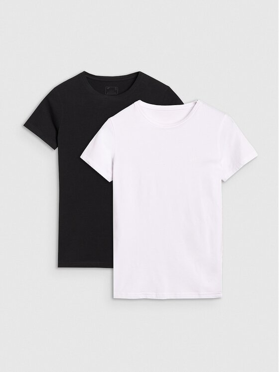 4F 4F T-shirt 4FRMM00TTSHF2709-10S Bianco Authentic Slim Fit
