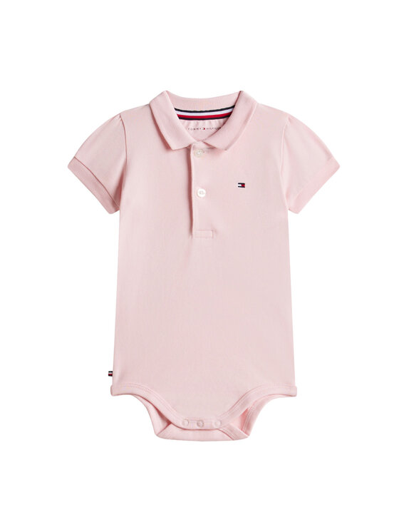 Tommy Hilfiger Tommy Hilfiger Bērnu bodijs Essential KN0KN02372 Rozā