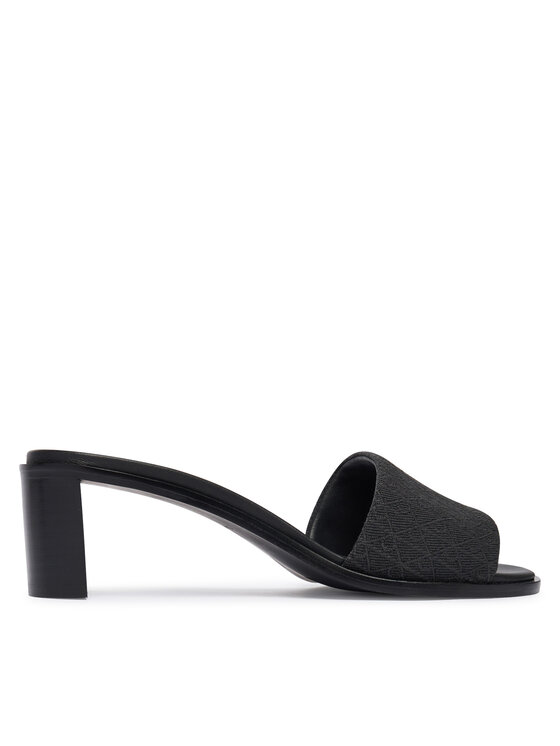 Calvin Klein Calvin Klein Nazouváky Block Heel Sandal Aop HW0HW03016 Černá