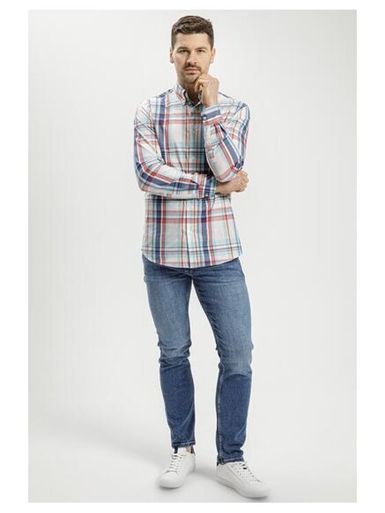 Cross Jeans Cross Jeans Jeansy C 132-073 Niebieski Straight Leg