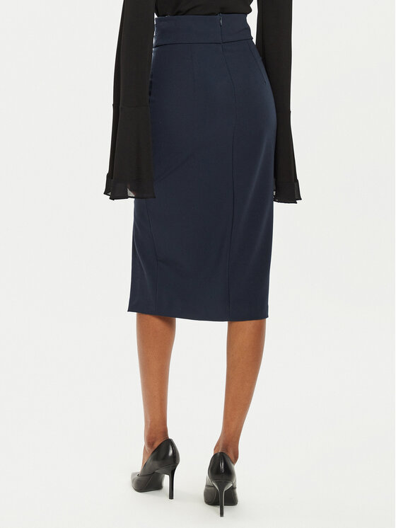 Rinascimento Rinascimento Спідниця-міді CFC0119972003 Cиній Slim Fit