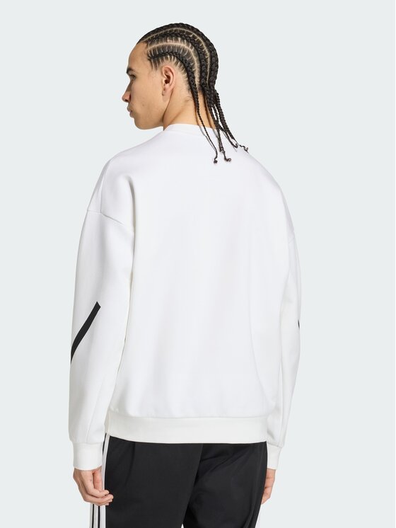 adidas adidas Bluza 165198 Biały Loose Fit