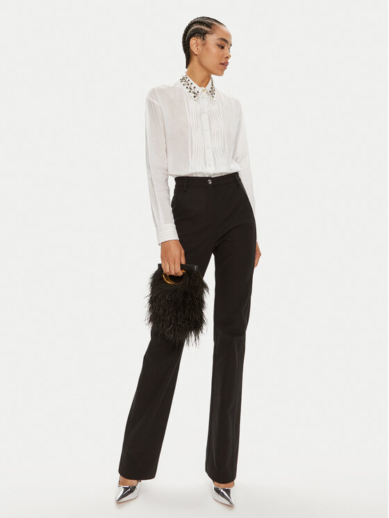 PINKO Pinko Koszula Carneia Camicia 103195 A1PX Biały Regular Fit