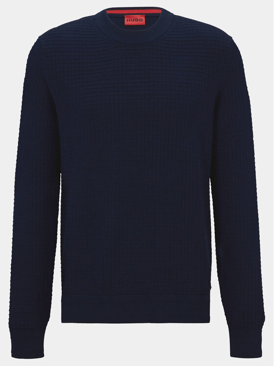 HUGO Hugo Pullover Stoppo 50492803 Dunkelblau Relaxed Fit