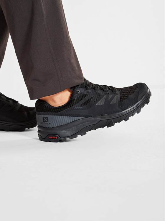 Salomon Salomon Trekking čevlji Outline Wide Gtx GORE-TEX 412330 29 M0 Črna