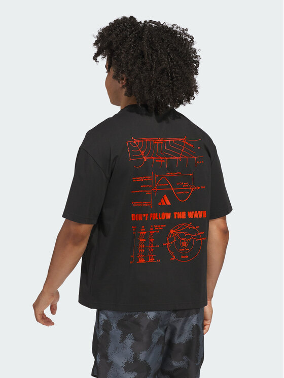 adidas adidas Koszulka techniczna 151077 Czarny Loose Fit