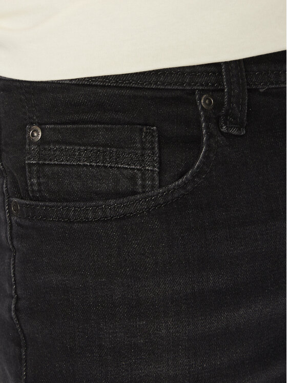 Mustang Mustang Szorty jeansowe Washington 1016453 Czarny Straight Fit