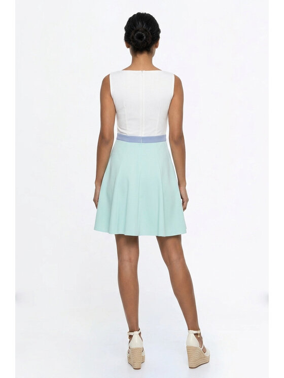 FIGL FIGL Φόρεμα κοκτέιλ M1338 Ανοιχτό πράσινο A-Line Fit