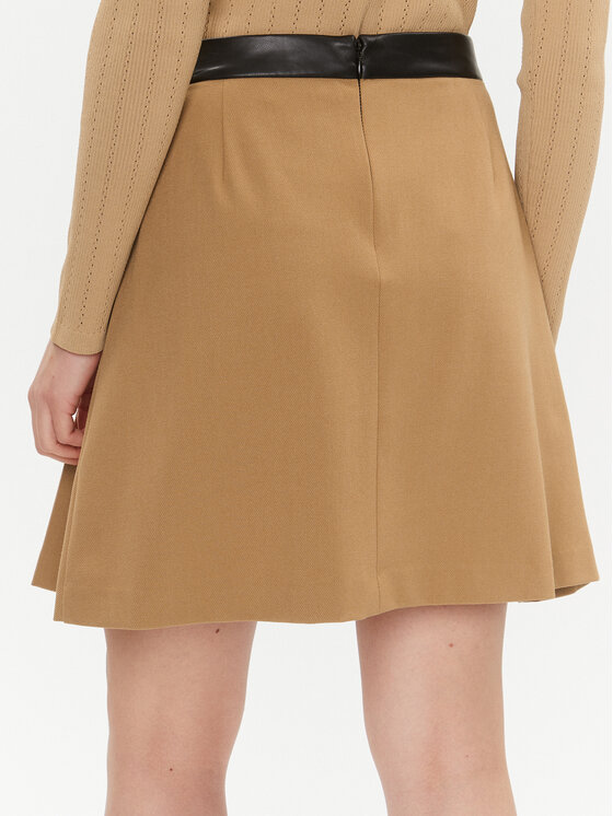 DKNY DKNY Mini suknja P3GN7U37 Smeđa Regular Fit