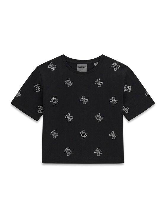 Guess Guess Tričko J6GI35 I3Z14 Čierna Relaxed Fit