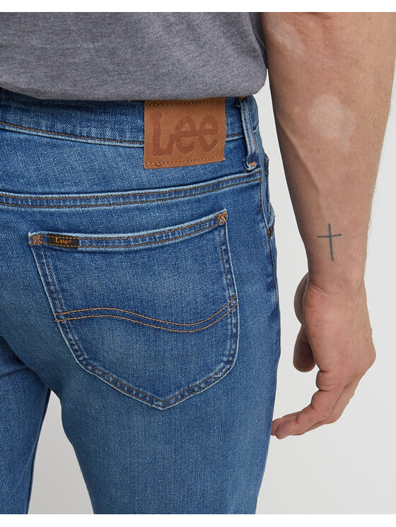Lee Lee Jeansy Rider Niebieski Slim Fit