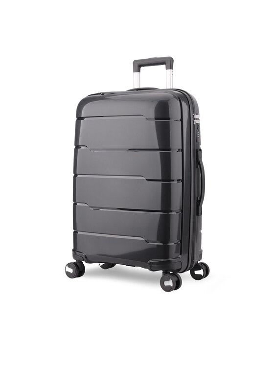 Semi Line Semi Line Μεγάλη Βαλίτσα T5908-4 Μαύρο