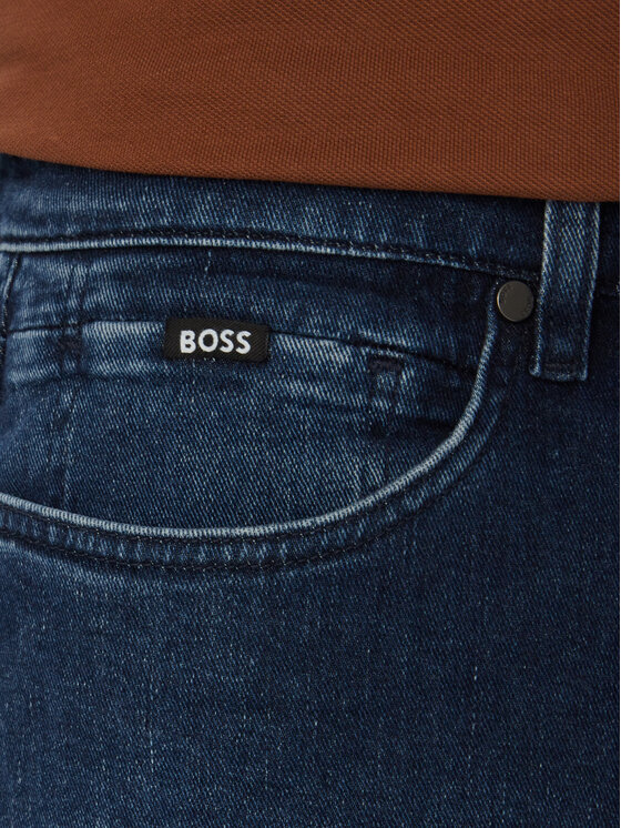 BOSS BOSS Jeansy Delaware 50557490 Granatowy Slim Fit