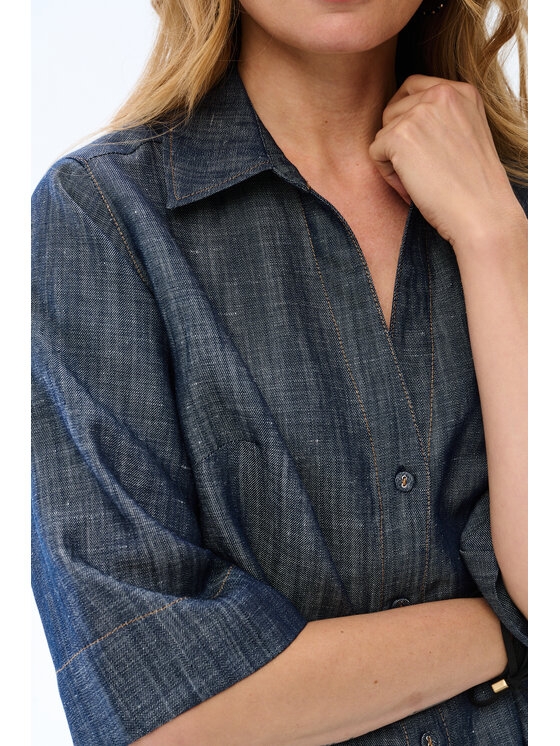 blue shadow blue shadow Koszula Michaela Niebieski Regular Fit