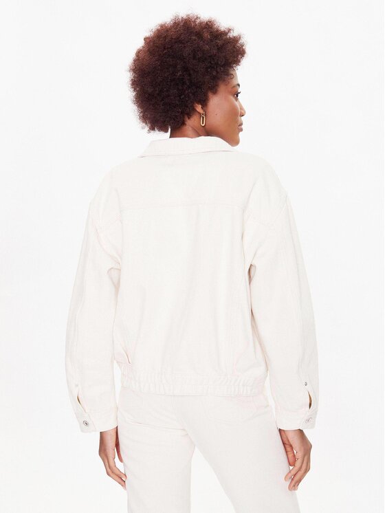 Mustang Mustang Jeansová bunda Luise 1013493 Écru Regular Fit