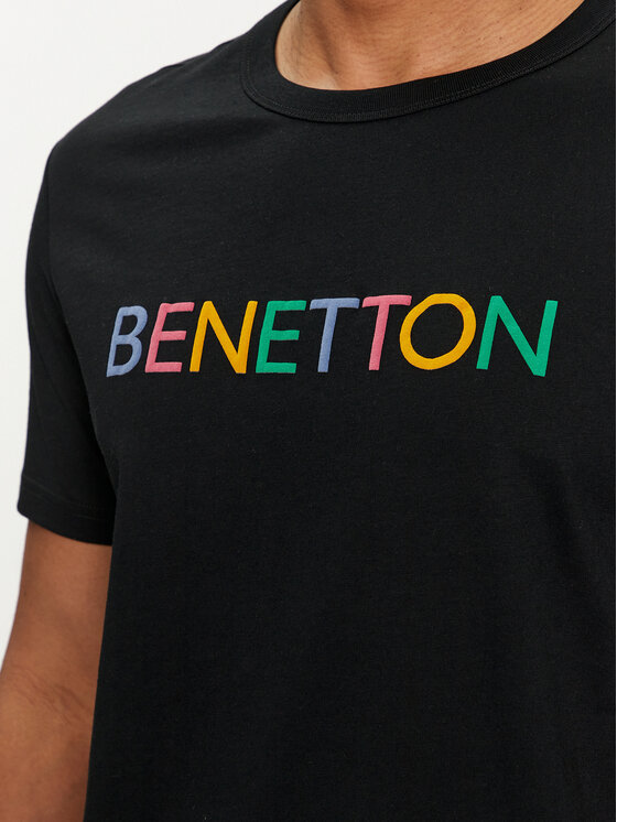United Colors Of Benetton United Colors Of Benetton T-Shirt 3I1XU100A Schwarz Regular Fit