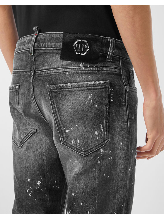 PHILIPP PLEIN PHILIPP PLEIN Jeansy 26867 Czarny Straight Leg