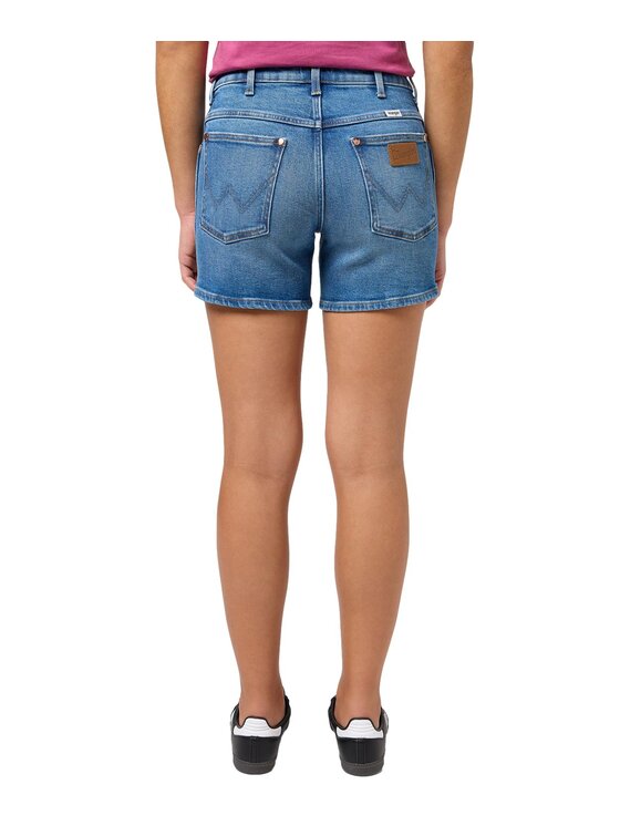 Wrangler Wrangler Szorty jeansowe 112351037 Niebieski Relaxed Fit