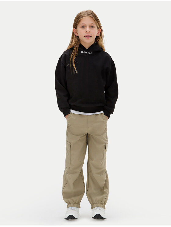 Calvin Klein Jeans Calvin Klein Jeans Μπλούζα Embro Logo IB0IB02525 M Μαύρο Relaxed Fit