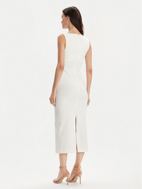ViCOLO ViCOLO Hétköznapi ruha TB0109 Ekru Slim Fit
