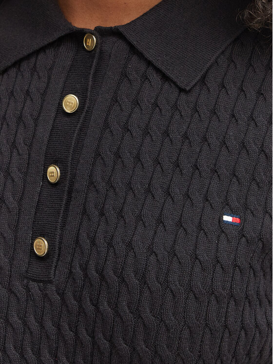 Tommy Hilfiger Tommy Hilfiger Polo majica WW0WW41474 Črna Regular Fit