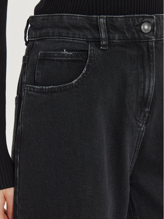 TWINSET TWINSET Τζιν 242AT2274 Μαύρο Carrot Fit