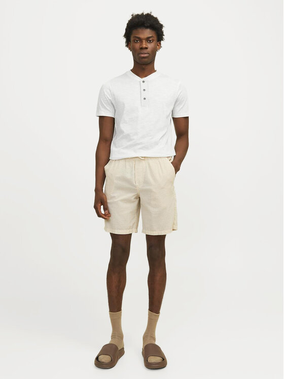 Jack&Jones Jack&Jones Тишърт Jprblunixs 12257965 Бял Slim Fit