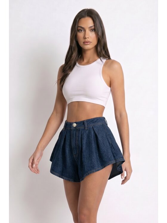 MissDenim MissDenim Szorty jeansowe Skorts Niebieski Regular Fit