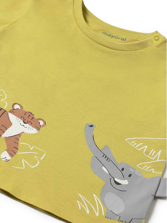 Mayoral Mayoral T-särk 1061 Kollane Regular Fit