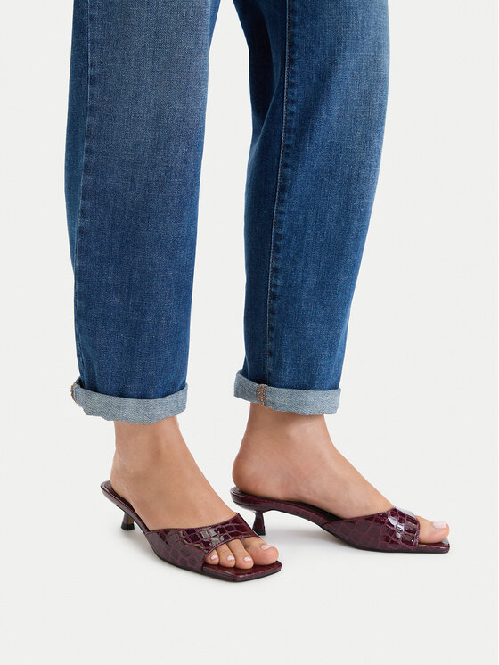 DeeZee DeeZee Pantoletten CEO-TS6253-01 Dunkelrot