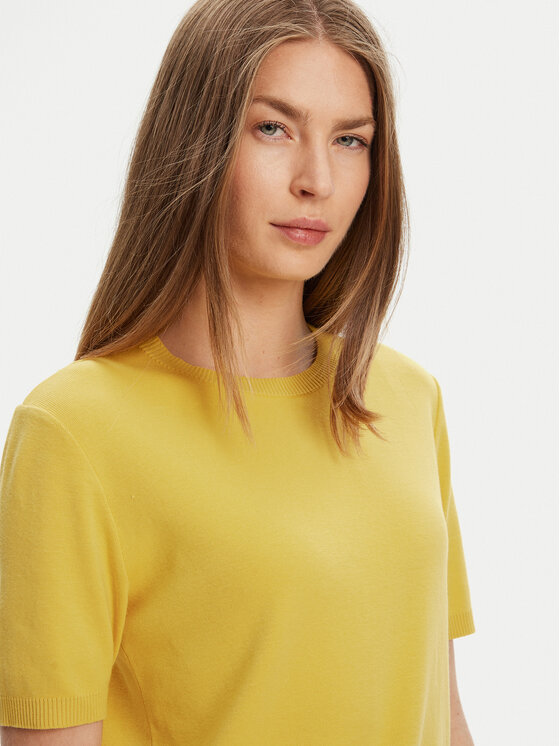 United Colors Of Benetton United Colors Of Benetton Svetr 1091D10D5 Žlutá Relaxed Fit
