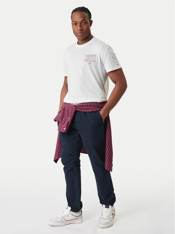 Tommy Jeans Tommy Jeans Joggers kalhoty DM0DM23102 Tmavomodrá Regular Fit