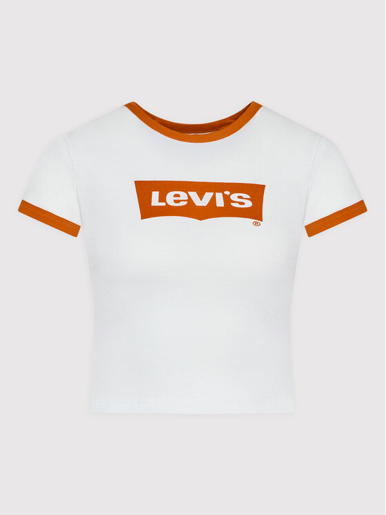 Levi's® Levi's® T-Shirt Graphic Ringer A3523-0004 Λευκό Regular Fit