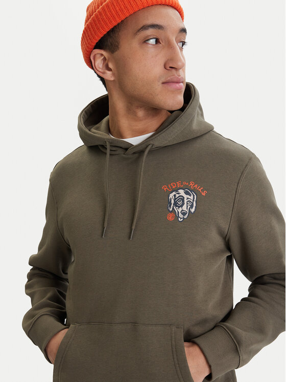 Element Element Pulóver Timber Hobos Po ELYSF00314 Khaki Regular Fit