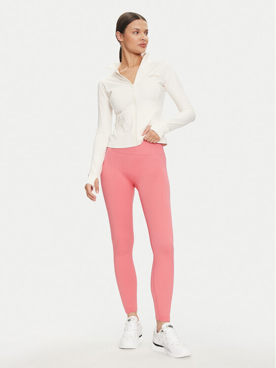Guess Guess Legginsy V4YB00 Z3F90 Różowy Slim Fit
