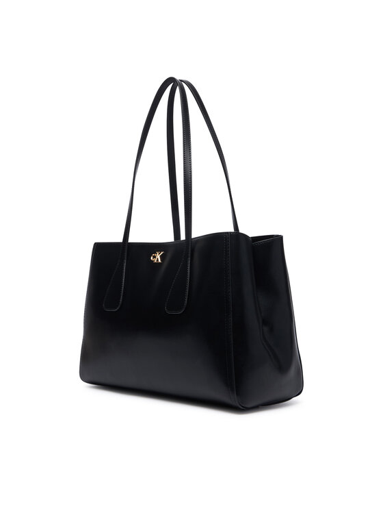 Calvin Klein Calvin Klein Дамска чанта Ck Medium Work Tote LV04F3442G Черен