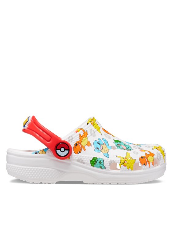 Crocs Šľapky Classic Pokemon Clog Kids 207739 Biela