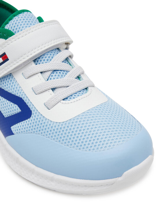 Tommy Hilfiger Tommy Hilfiger Снікерcи Low Cut Lace-Up/Velcro Sneaker T1B9-33868-1756 S Голубий